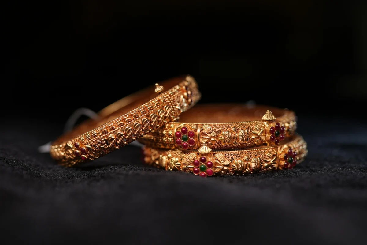 Multicolor Antique Bangles - Image 1