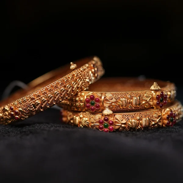 Multicolor Antique Bangles